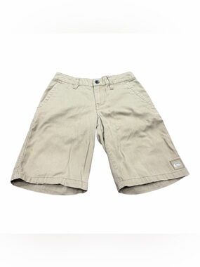 Quicksilver Boys Dark Khaki Chino Shorts, Size 10 Slim